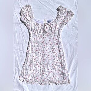 PACSUN L.A. Hearts White Floral Mini Dress
